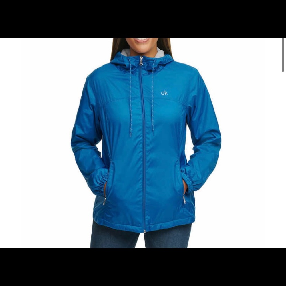 New Calvin Klein Ladies' Fleece Lined Windbreaker